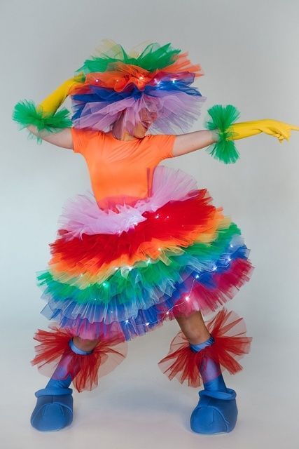 Fieka Women's Colourful Light-up Costume